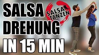Salsa Tanzen Schritte Basic Drehung Mann und Frau EINFACH #2 