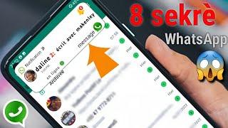 men 8 sekrè sou WhatsApp  ou sipoze konnen 8 sekre depi wap itilize whatsapp