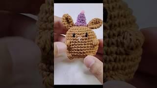 tiny amigurumi  full tutorial on my channel #crochet #crochetpattern #amigurumibunny  #shortvideo