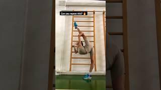 Gymnastics challenge  flexibility challenge  Lera the gymnast #split #gymnast #shorts