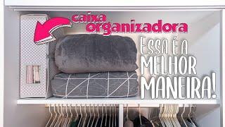 Caixa Organizadora Lençol Arquivo  Faça você mesmo - DIY