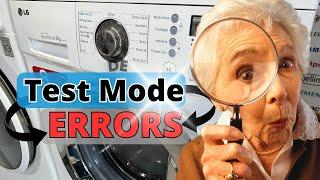 LG washing machine test mode and diagnostic service sequence