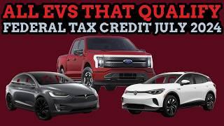 Every EV That Qualifies For US Federal Tax Credit Right Now