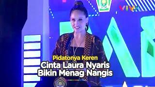 Pidato Cinta Laura yang Nyaris Bikin Menteri Agama Menangis