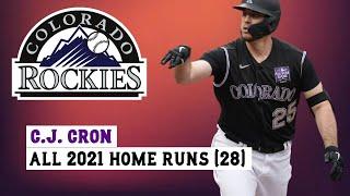 C.J. Cron #25 All 28 Home Runs of the 2021 MLB Season