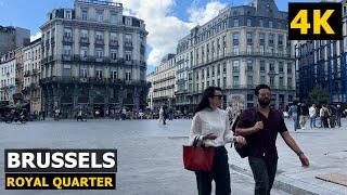 4kBrussels Belgium Summer Walking Tour ️