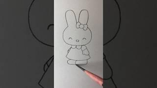 How To Draw Cute Rabbit  Çok Kolay Tatlı Tavşan Çizimi