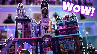 MONSTER HIGH HAUNTED HIGH SCHOOL DOLL HOUSE UNBOXING