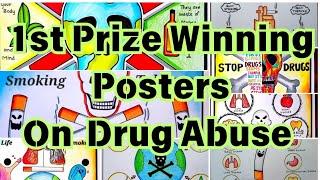 International Day against Drug Abuse Drawing ideas Say No To drugs poster drawing ideas Drug abuse