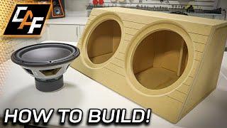 How to build - Wedge Subwoofer Box Enclosure SIMPLE & LOUD?