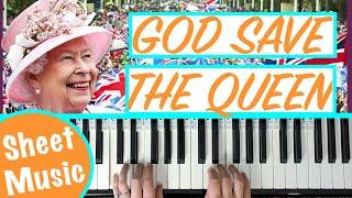 How to play GOD SAVE THE KING British National Anthem Piano Tutorial