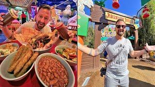 NEW Disney Restaurant Opens At Hollywood Studios  Woodys Roundup Rodeo BBQ Full Food Review