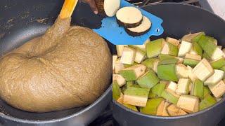 How to make plantain & yam fufu in two ways. Best fufu recipe from scratch.