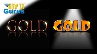 How You Can Make a Metallic Gold Text Effect in Adobe Photoshop