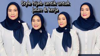 Tutorial hijab segi empatcantik & simple  #subscribe #hijabtutorial #style #tutorialhijab