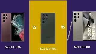 S22 ULTRA vs S23 ULTRA vs S24 ULTRA COMPARISON #comparison #samsung