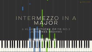 Brahms Intermezzo Op.118 No.2 Tutorial Synthesia in A Major 6 Klavierstücke 6 Piano Pieces