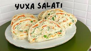 Yuxa salatı necə hazırlanır? Ən dadlı yuxa salatı resepti Lavaş salatı