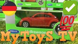 unboxing Welly Diecast model car Volkswagen Beetle  00831