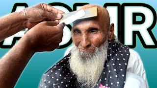 ASMR Fast Hair Cutting With Barber Old Man SHAMS ASMR