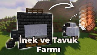 Otomatik İnek ve Tavuk Farmı - Minecraft Hardcore 1.19.2 - Bölüm 24