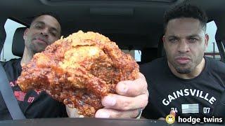 Eating KFCs® Nashville Hot Chicken @Hodgetwins