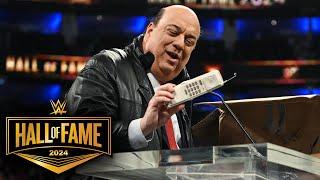 Paul Heyman pays homage to the history of ECW WWE Hall of Fame 2024 highlights