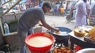 South Asian Bangladesh Street Food Snacks - Papor Pakora Beguni Jhuri Chira Banana Chops etc.