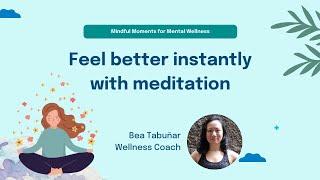 Feel better instantly with meditation  Doctor Anywhere Philippines