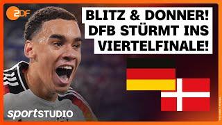 Deutschland – Dänemark Highlights  Achtelfinale UEFA EURO 2024  sportstudio
