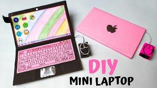 How To Make MINI LAPTOP With Paper And Cardboard At Home  DIY Crafts