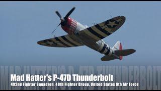 Mad Hatters P-47D Thunderbolt - 492nd FS 48th FW 9th Air Force 1944-5