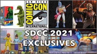 SDCC 2021 Exclusives Mattel Creations Super 7 Hallmark Mondo NECA Sideshow and More