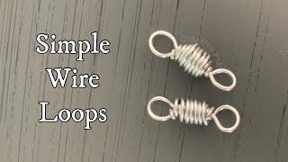 How to make simple wire wrapped loops - wire bead