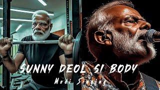 Modi Edit  Modi Singing Song  Sunny Deol Si Body Re Song  Modi funny edit