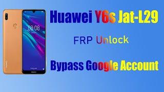 Huawei Honor Y6s jat-L29Jat-l41Jat-lx1Jat-lx3 Frp Unlock  Honor 8A Frp Remove Google Account