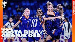 Perfect begin van #U20WWC   Highlights Costa Rica - Oranje O20 v