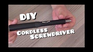 DIY RECHARGEABLE CORDLESS SCREWDRİVERŞARJLI TORNAVİDA YAPIMI