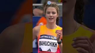 Mahuchikh sets 2.10m World Record  #olympics2024 #worldrecord #yaroslavamahuchikh #womenshighjump