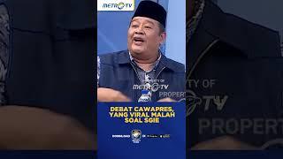 Debat Cawapres Yang Viral Malah Soal SGIE #shorts