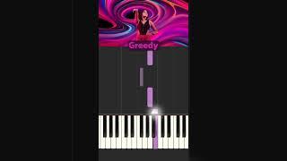 Greedy - Tate McRae  #shortvideo #pianotutorial #piano #klavier #musiklernen #instrument #music