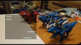 Obstacles and motor differences. Tomy Zoids continue Hasbro zoids stop　ゾイドハズブロ版とタカラトミー版のモーターの違い