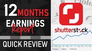 Shutterstock Contributor Earnings  12 Months Report  Quick Annual Review