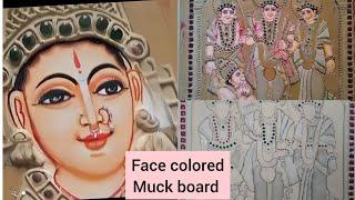 Finish your  Tanjore Painting easily in 2 days with Face Colored Muck board