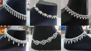 Latest Silver Anklet Payal Designs 2023  Daily Wear Silver Payal Designs  Shridhi Vlog