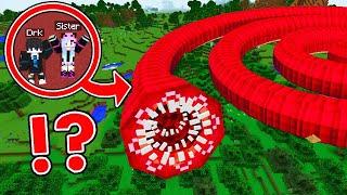 We Got Inside This Longest Scary Blood Worm in Minecraft