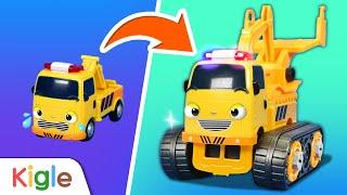 Tow Truck Became a Super Monster Car  Tayo Toy Repair Shop  KIGLE TV