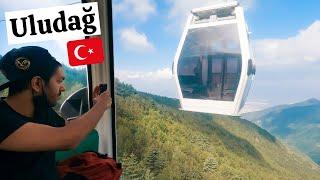 AMAZING ULUDAG TELEFERIK  We Walked Through a CLOUD in Uludağ  Uludag Mountain Bursa Cable Car 