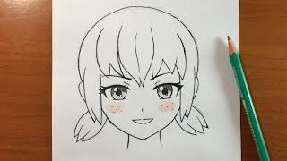 رسم انمي سهل  تعليم رسم بنت بسهولة و بطريقة احترافية