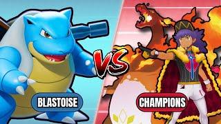 Can You Beat Every Pokemon Champion With JUST a Blastoise